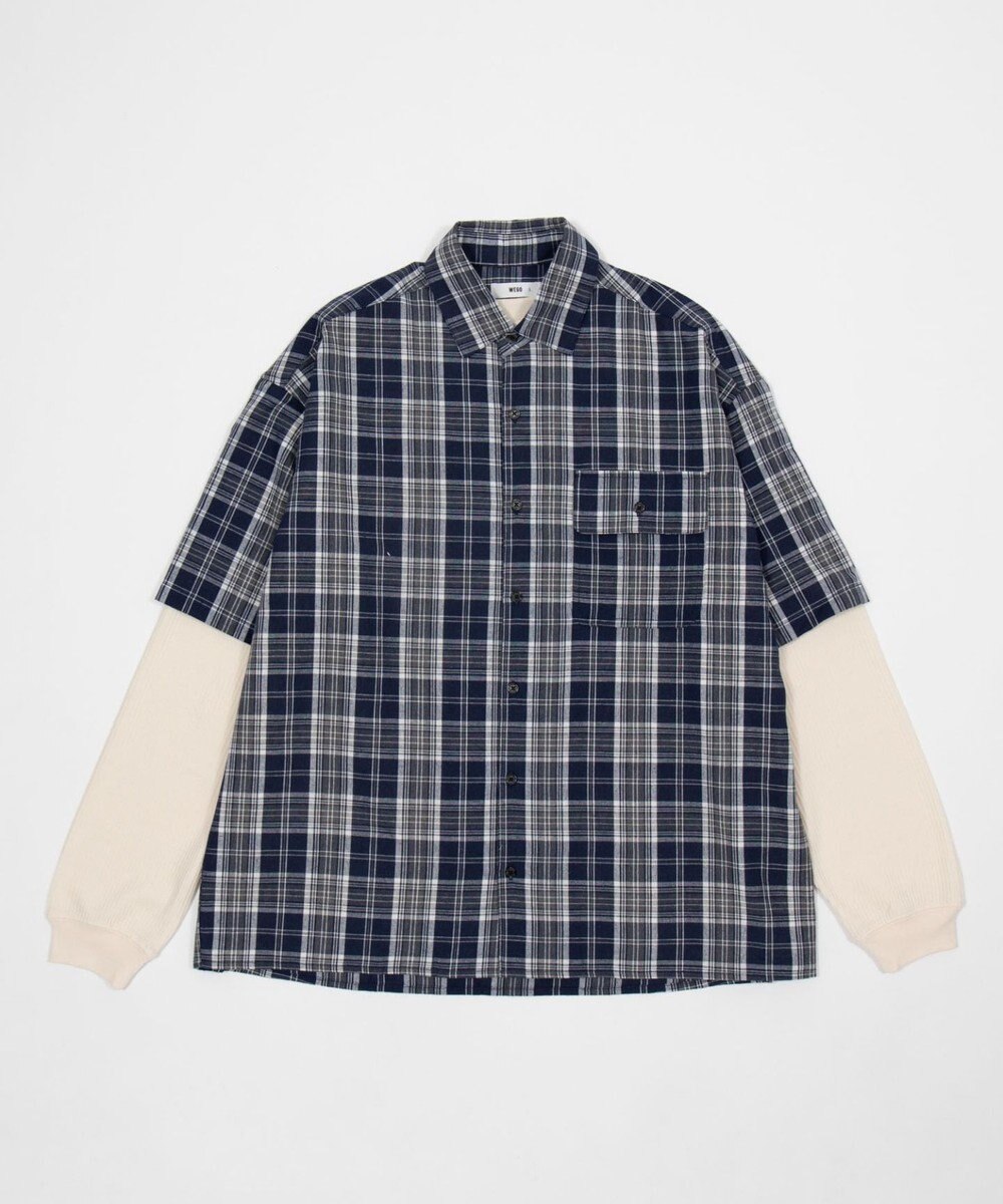 WEGO 【ユニセックス着用ITEM】アンサンブルチェックシャツ（LS） 