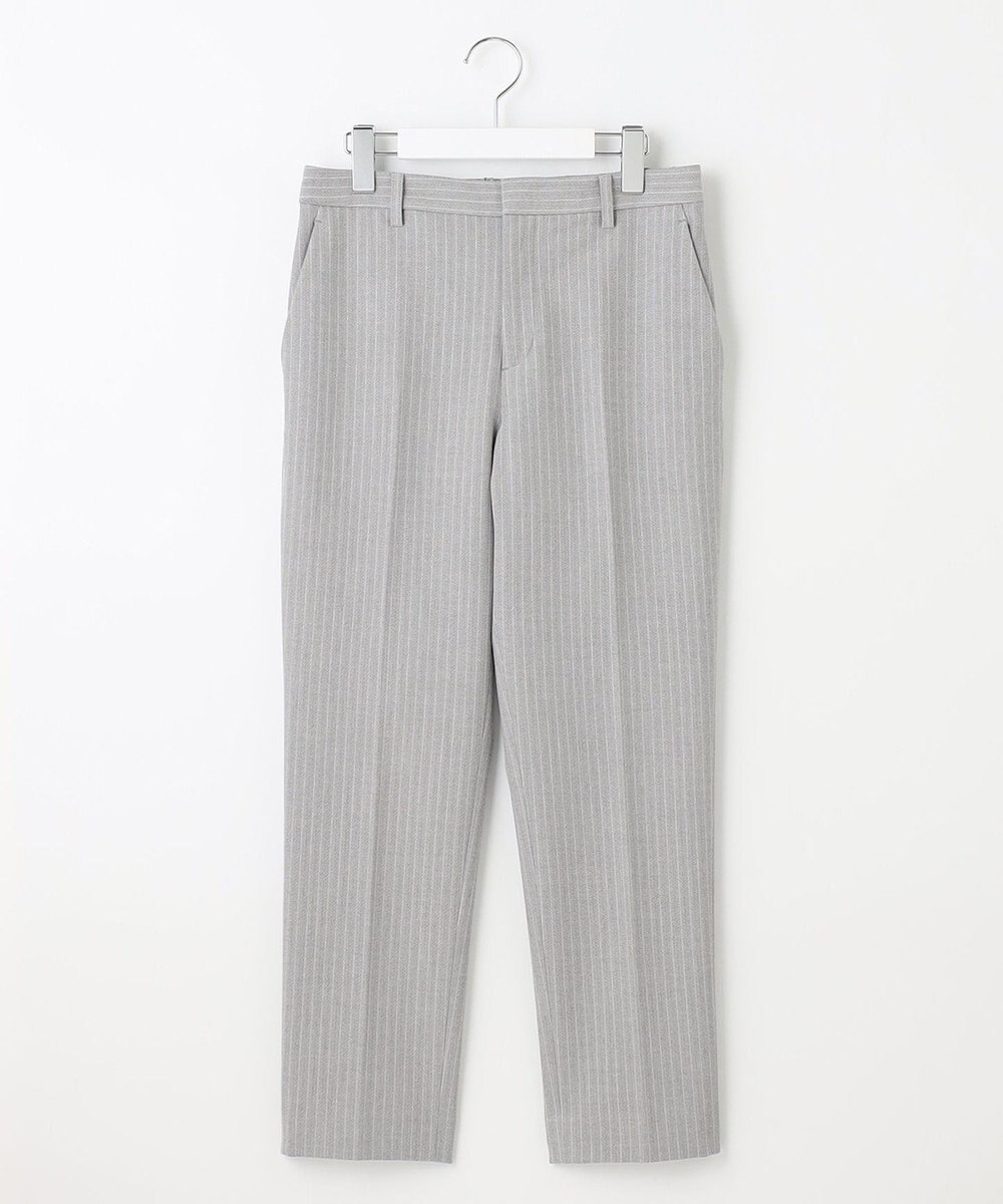 自由区 【XSサイズ～/洗える】TRギャバ ストライプ テーパードパンツ 