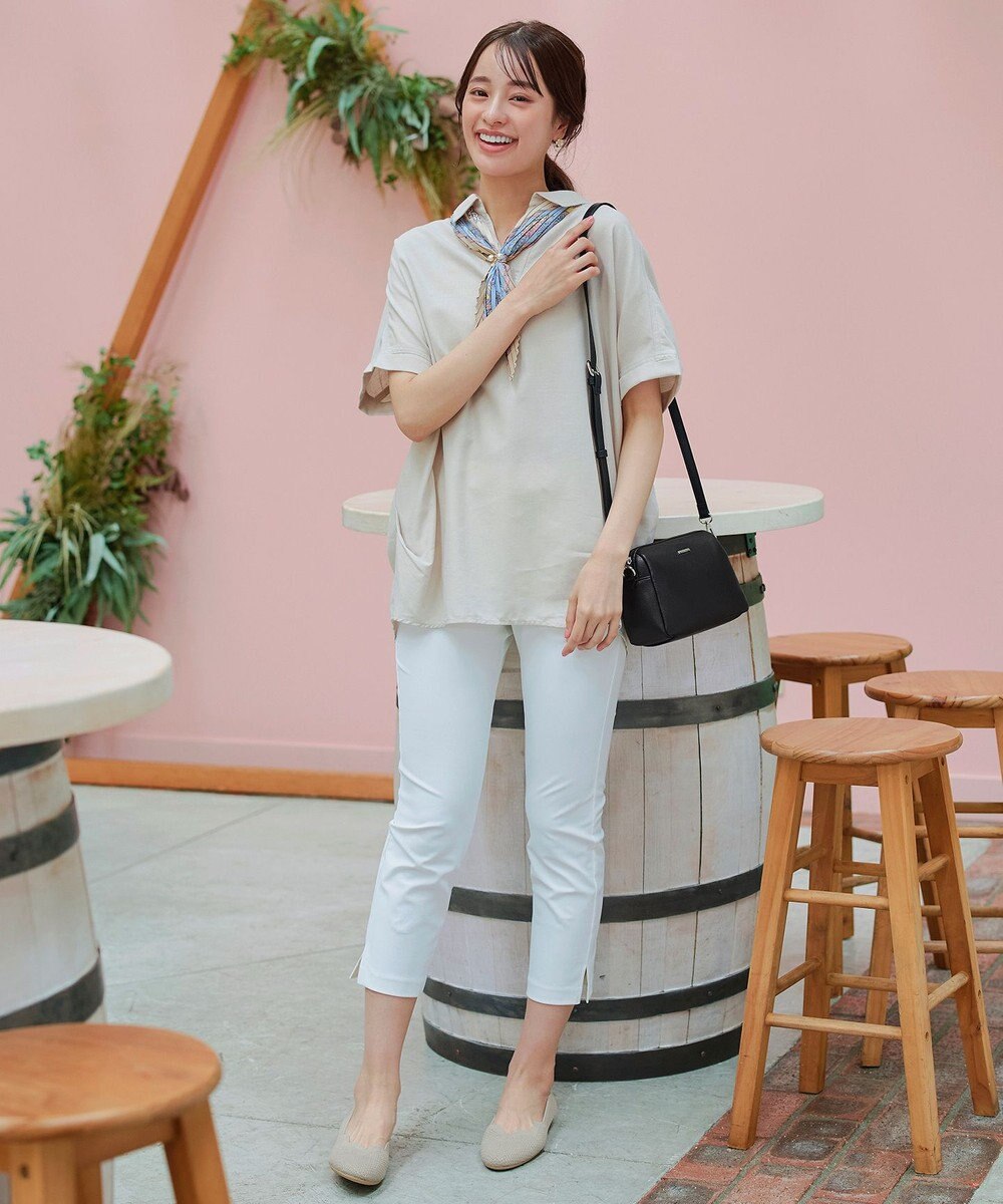 Tiaclasse 【洗える/撥水】スカラップニットフラットパンプス 