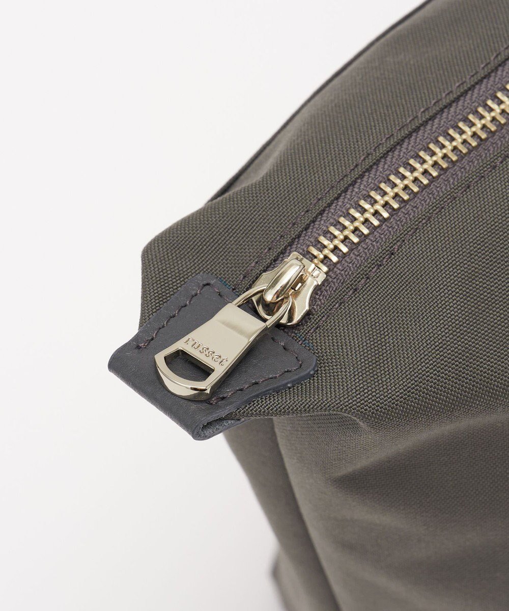 russet ＜390g/撥水性あり＞天ファスナー付きコーデュラナイロントートバッグ(CE-1560) 