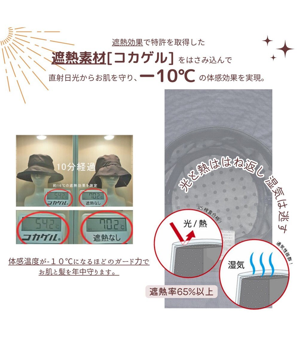 ATRENA 体感-10℃ コカゲル MW バケットハット 