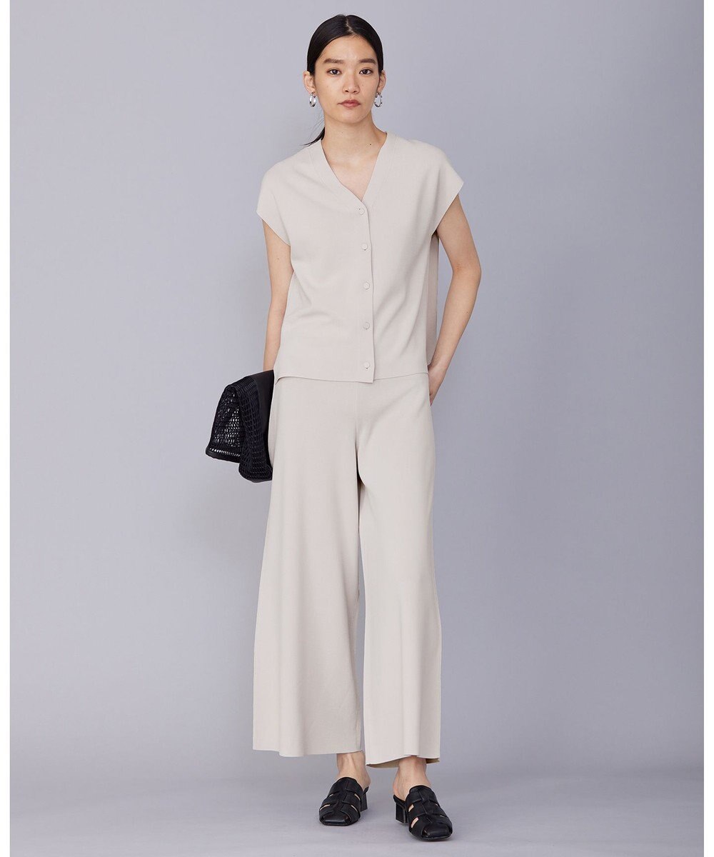 ICB 【洗える】ハイゲージスムース スリーブレスプルオーバー 