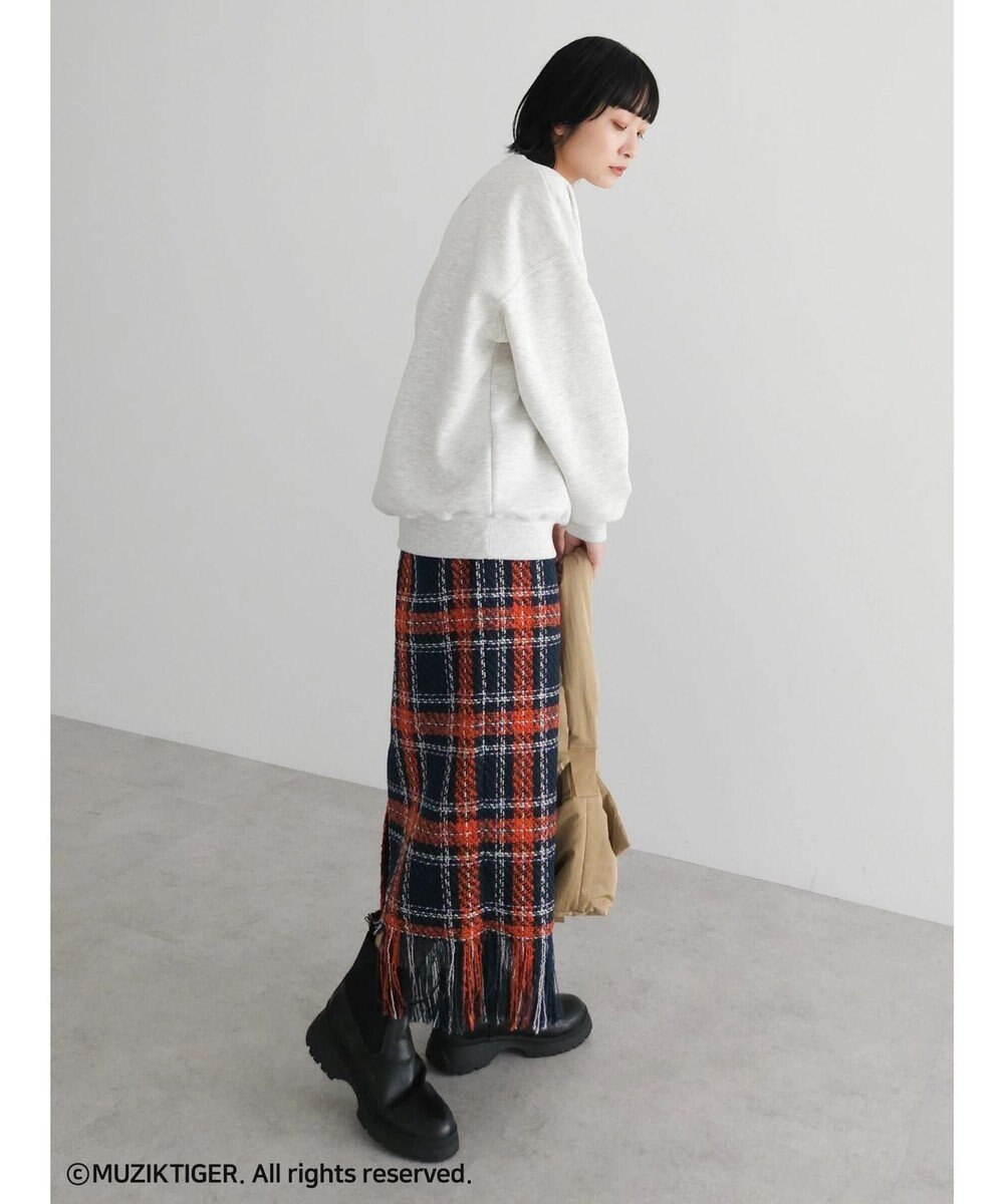 Green Parks ムジークタイガー／裏起毛プリントプルオーバー 