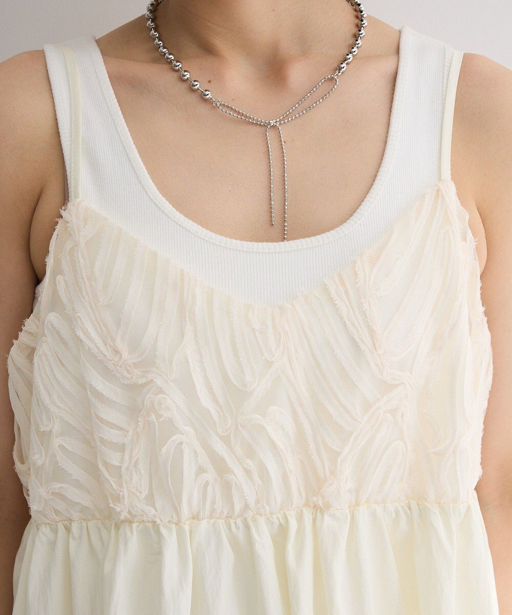 Green Parks テープ刺繍ビスチェ 