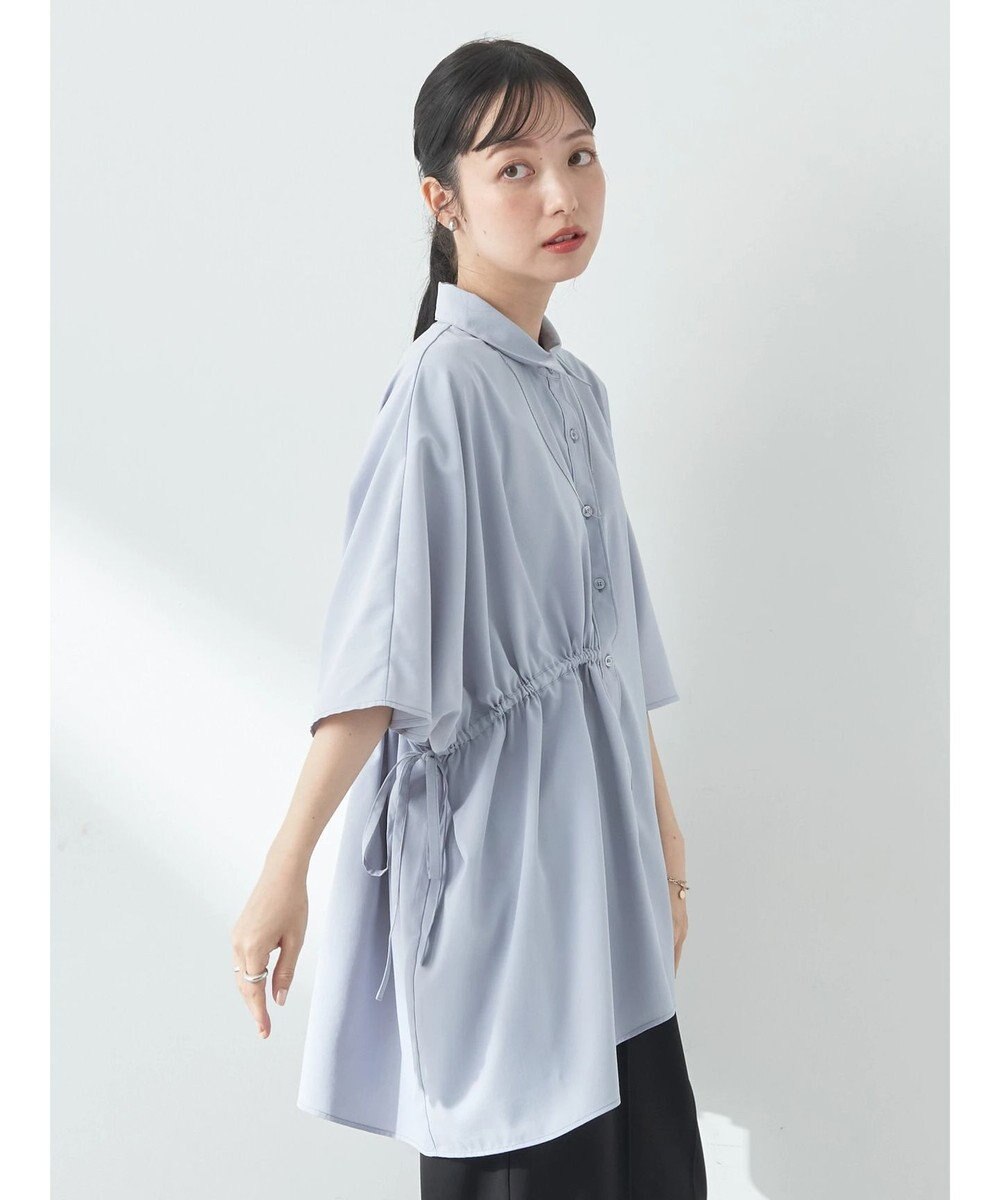 earth music&ecology アシメギャザーシャツ 