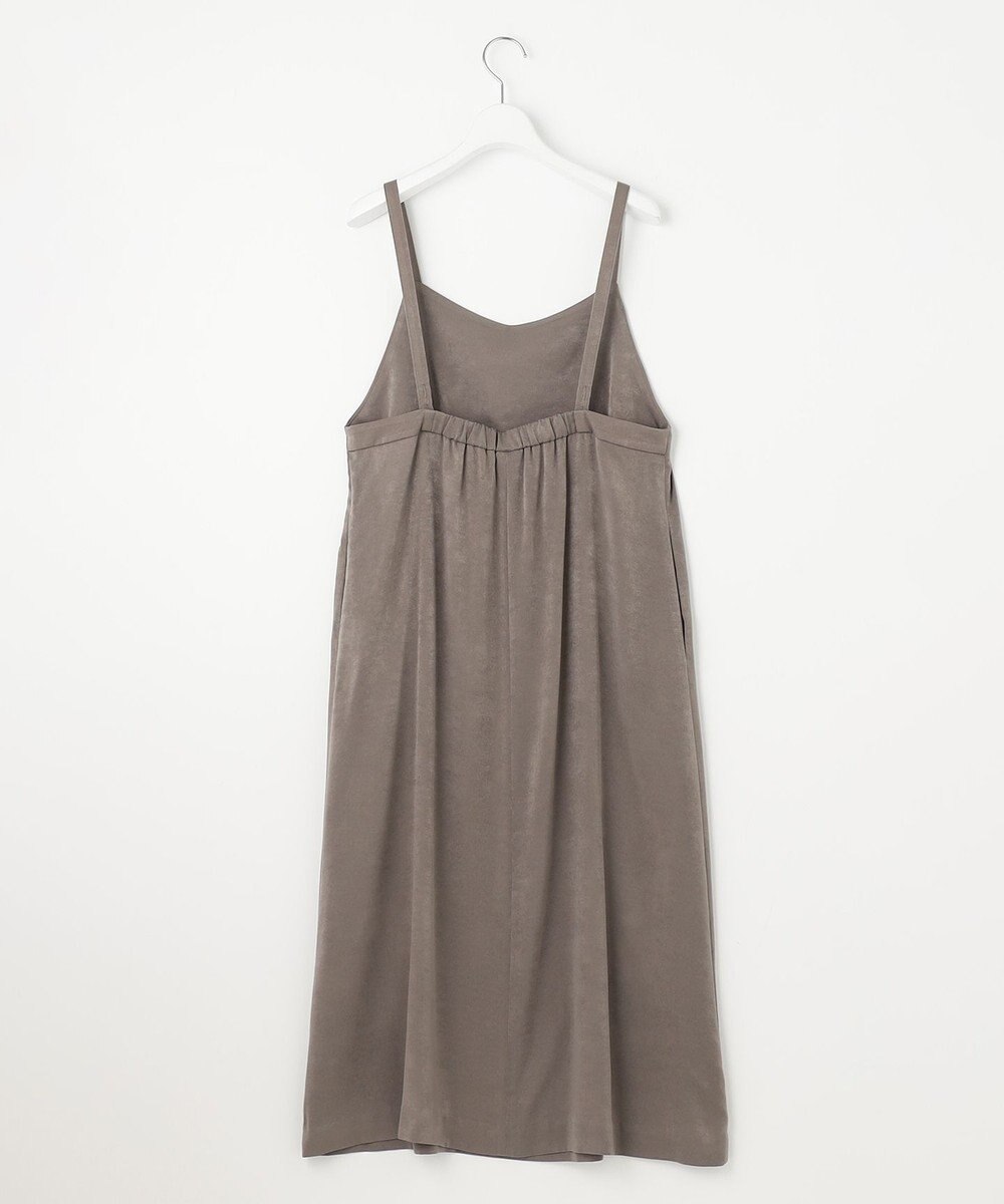 J.PRESS LADIES L 【洗える】マロンサテン キャミソール ワンピース 
