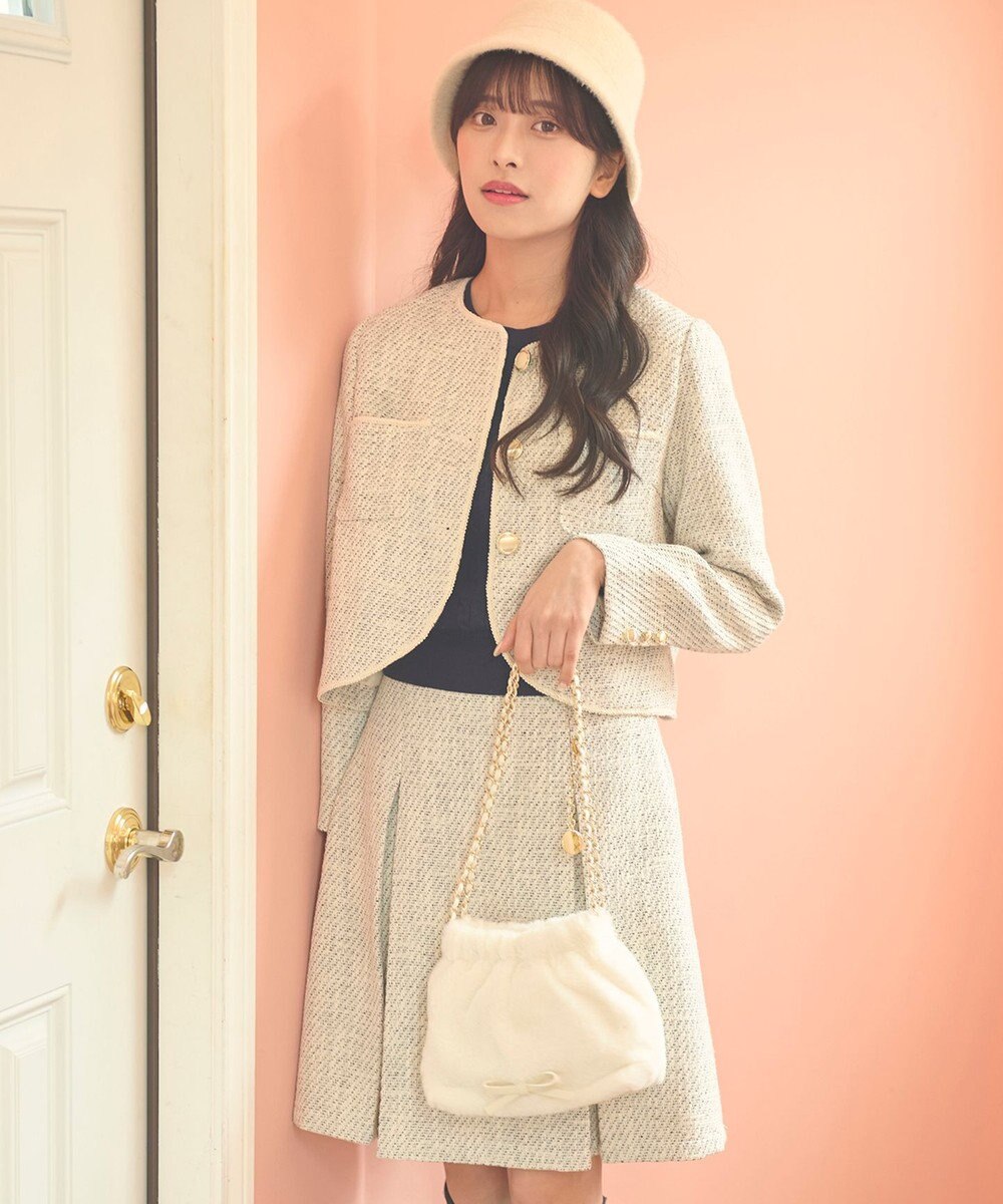 Feroux 【セットアップ対応】ツイード ジャケット 