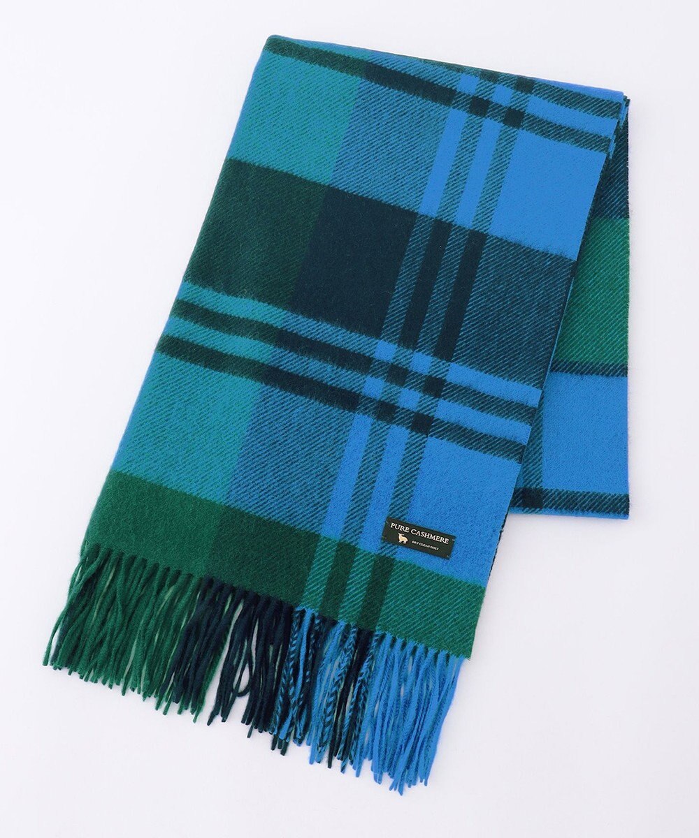 23区 カシミヤ チェック柄 ストール 