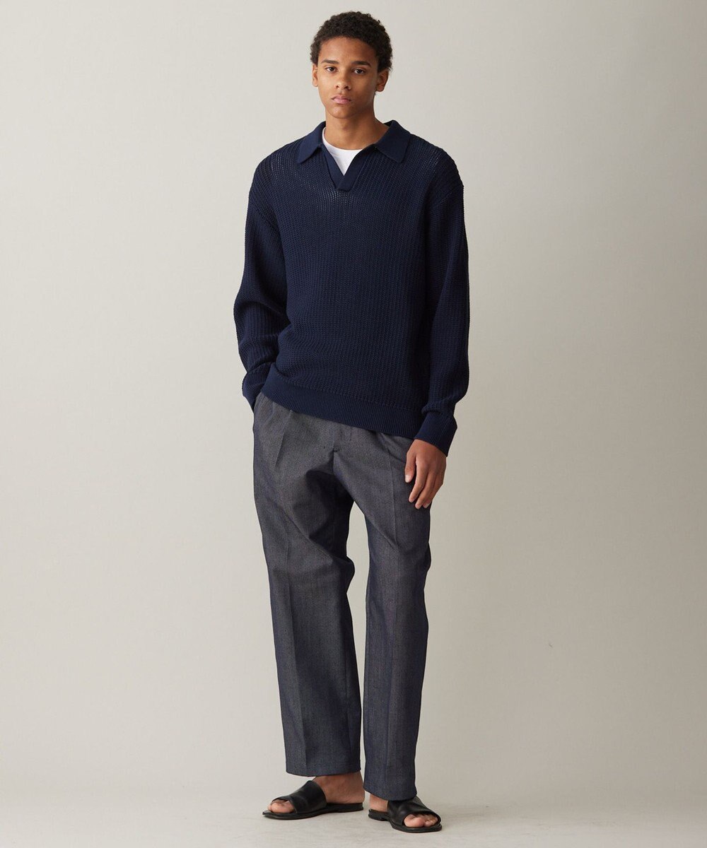 UNFILO MENS 【新色追加】FINE MOVE デニム タックパンツ [24年商品] 