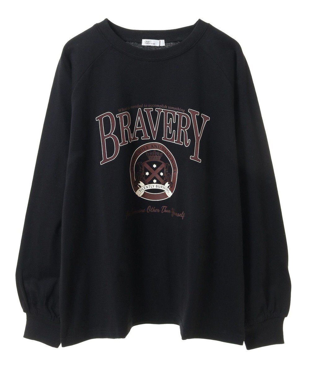 CRAFT STANDARD BOUTIQUE ラグランフロッキープリントＴｅｅ 