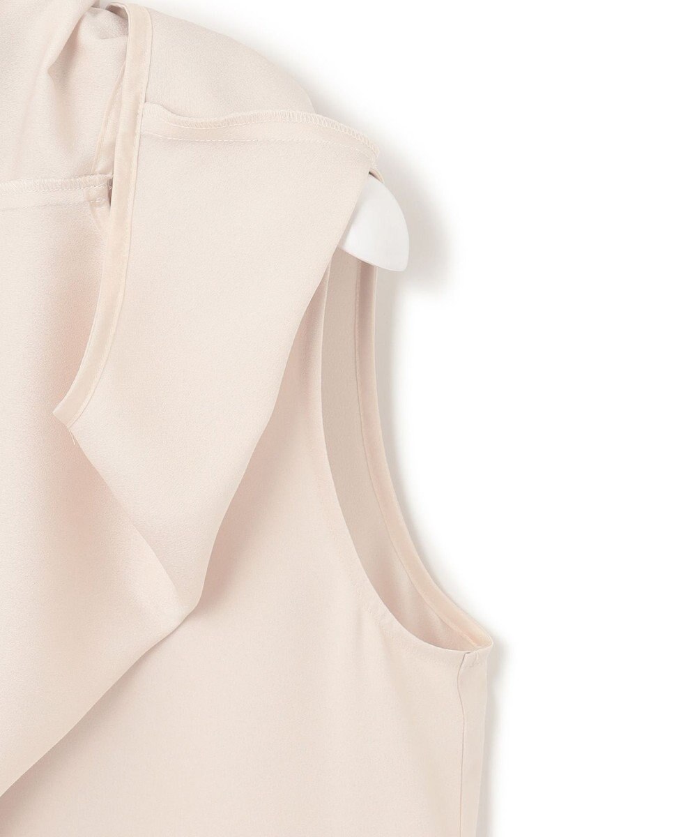 23区 【洗える】バックサテンアムンゼン フレンチスリーブ ブラウス 