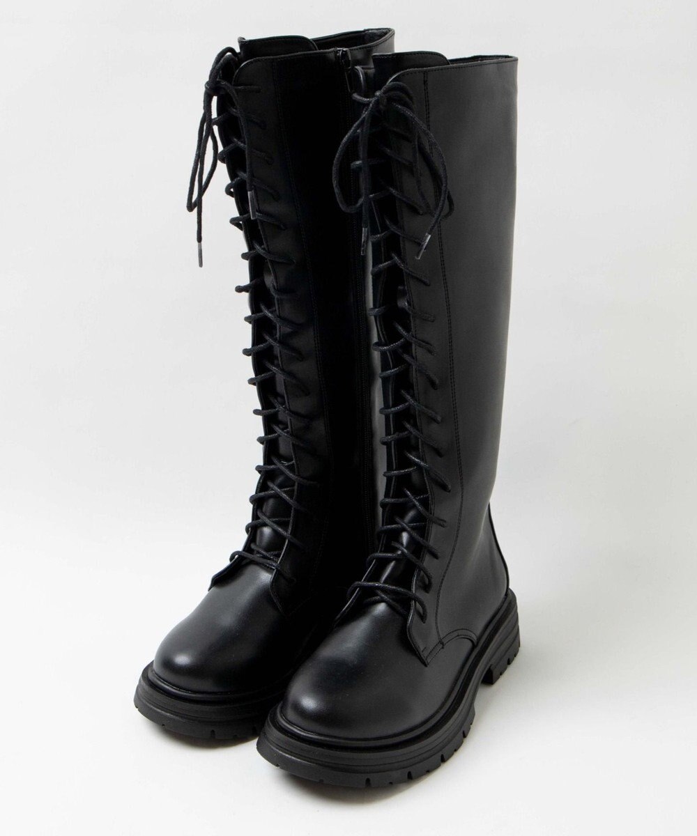 WEGO レースアップロングブーツ 