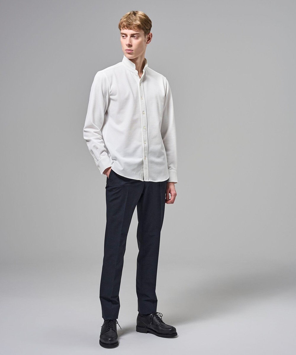 JOSEPH HOMME 【新素材】グリットタックジャージー　ウィングカラーシャツ 