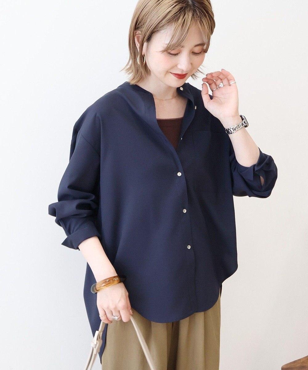 AMERICAN HOLIC 金ボタンバックシャンロングシャツ 