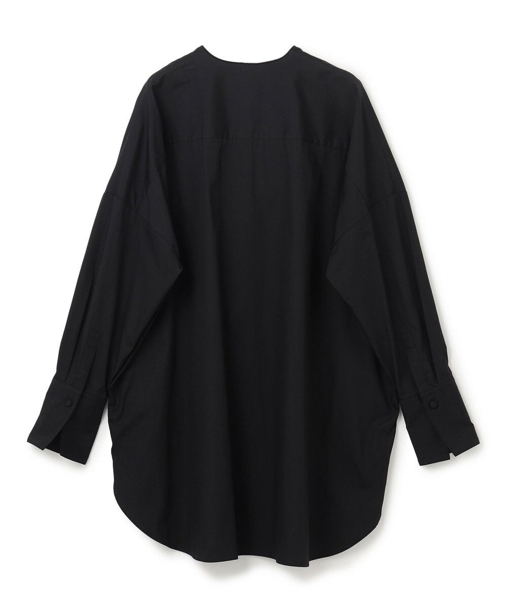 JOSEPH ポプリン　ノーカラープルオーバーブラウス 