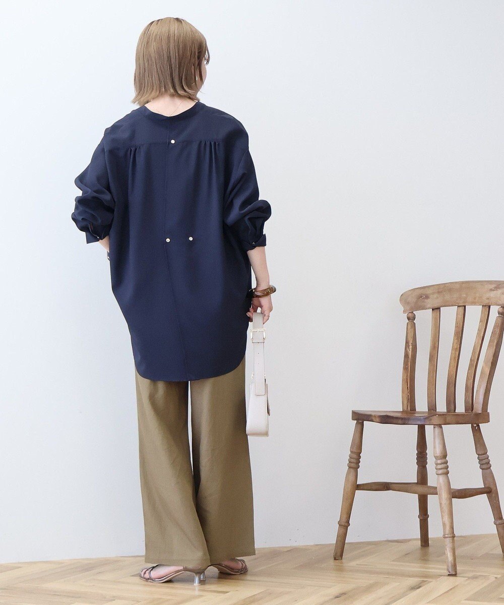 AMERICAN HOLIC 金ボタンバックシャンロングシャツ 