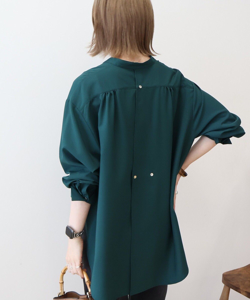 AMERICAN HOLIC 金ボタンバックシャンロングシャツ 