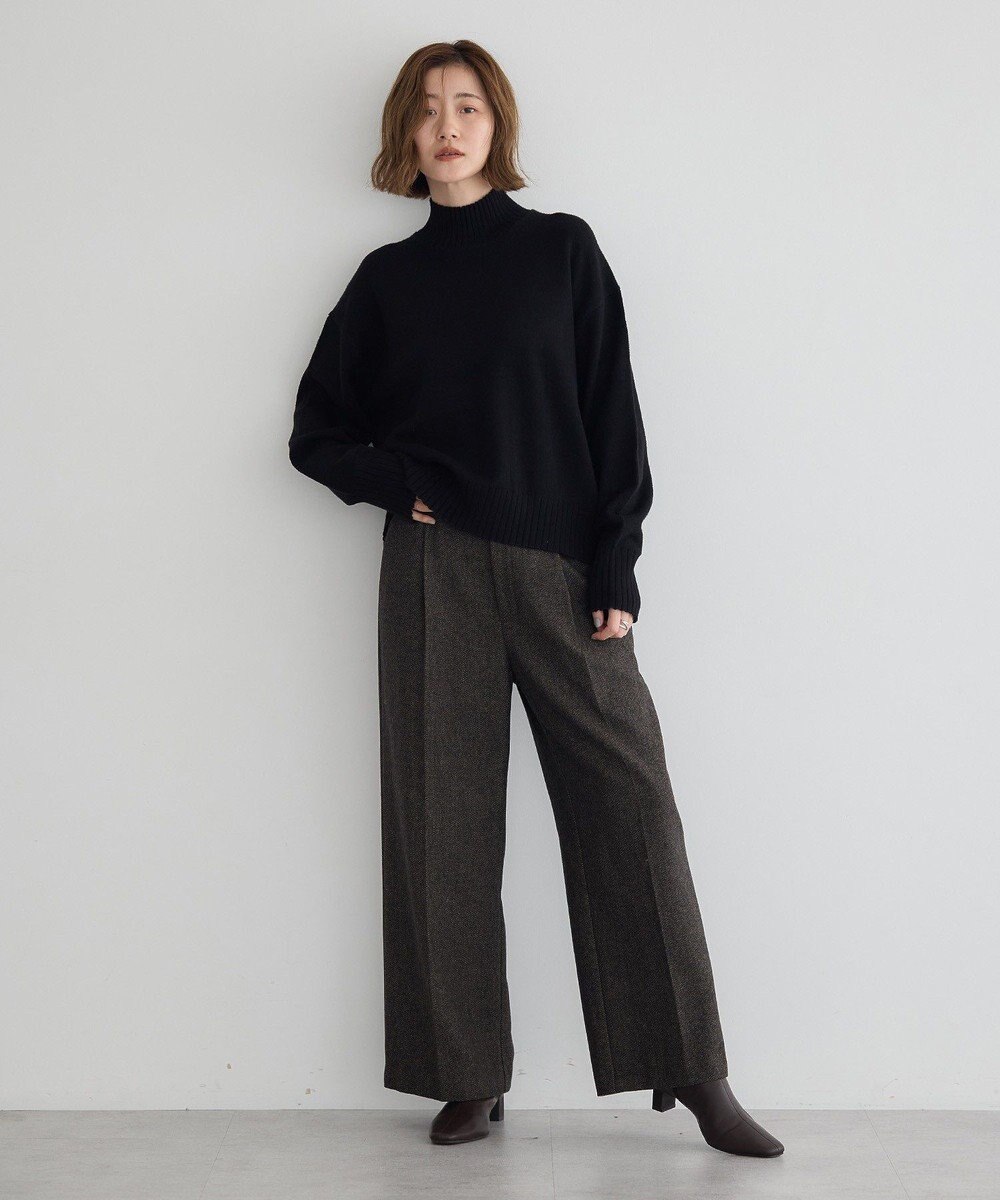 YECCA VECCA ワイドリブニット 