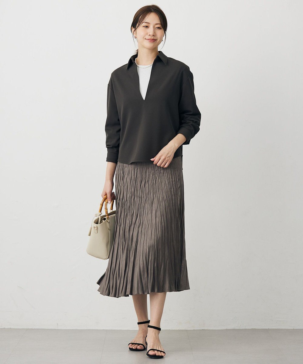 J.PRESS LADIES ラメ針抜き カットソー 