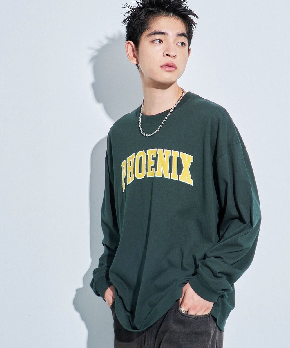 WEGO アクセ付きグラフィックT（LS） 