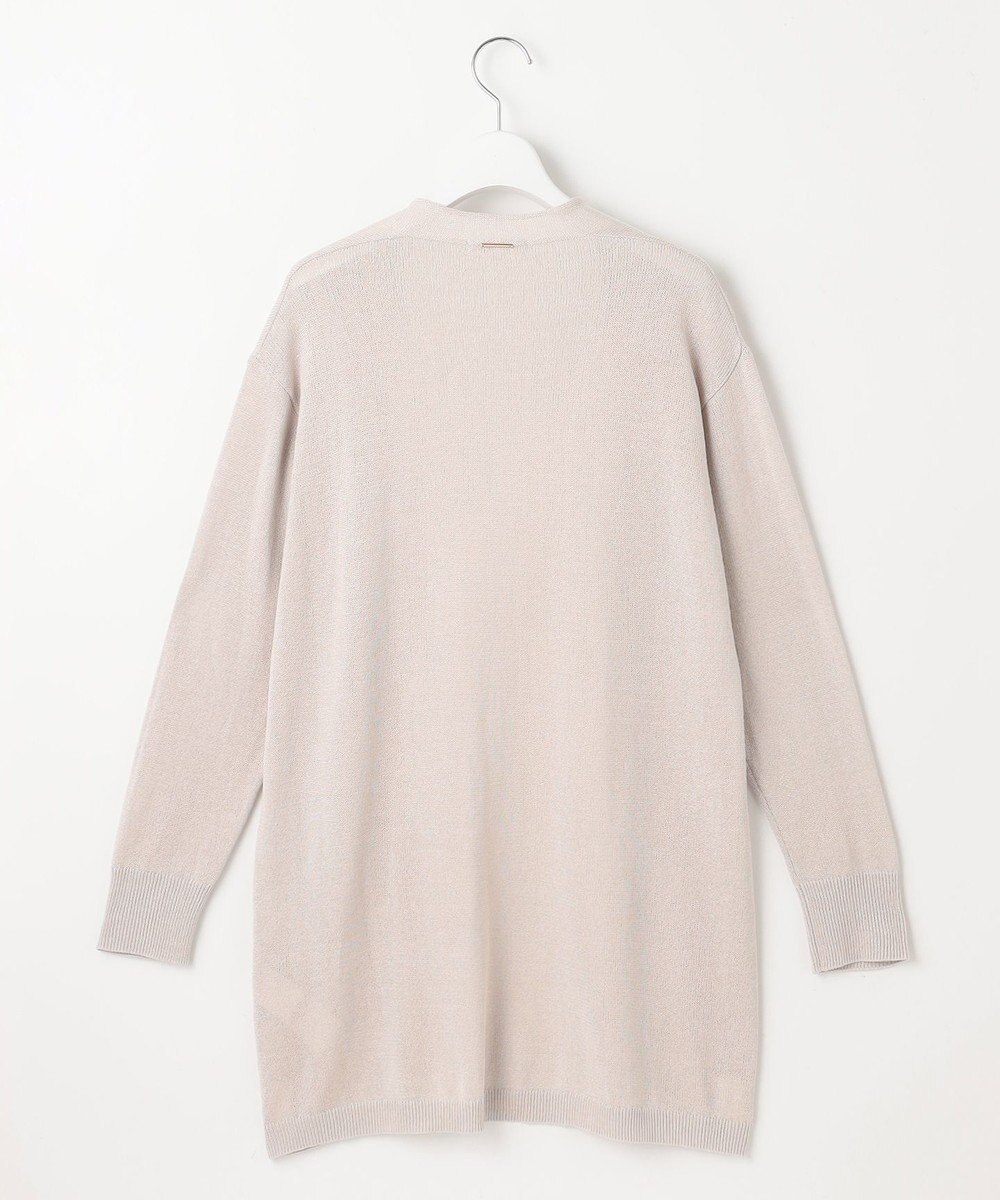 自由区 【洗える】ペーパーブレンドロング カーディガン 