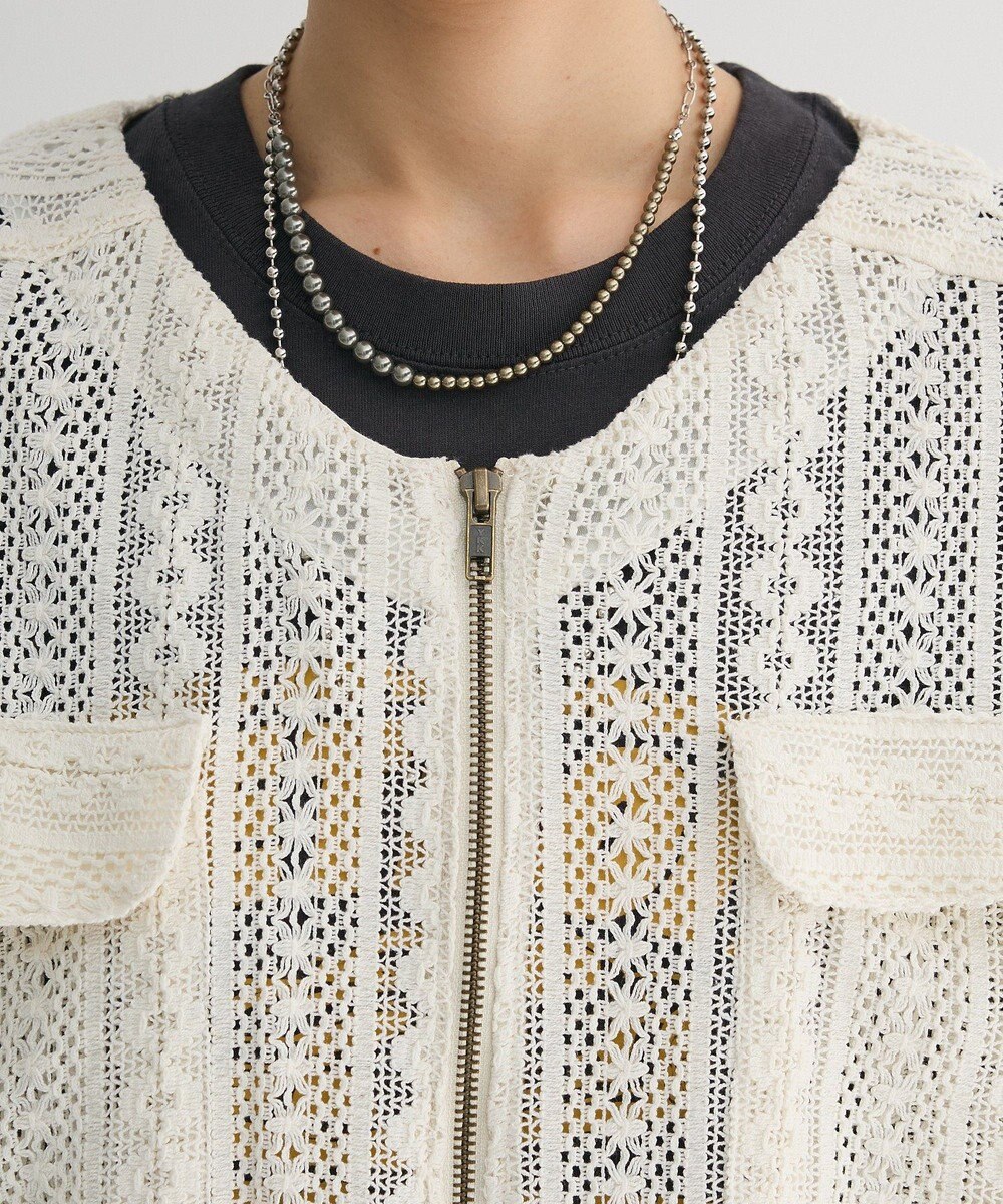 Green Parks Ｉ　レースシャツブルゾン 