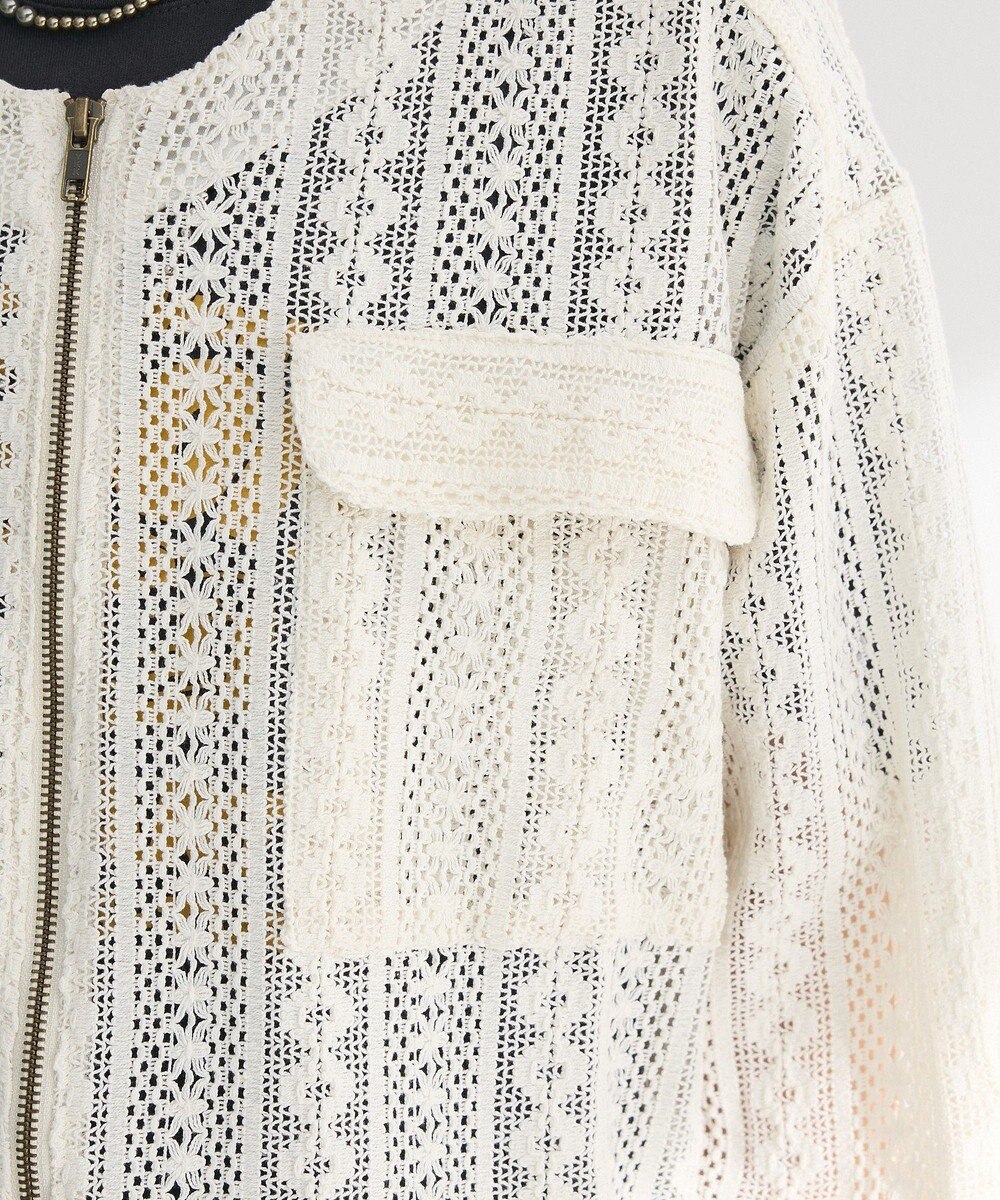 Green Parks Ｉ　レースシャツブルゾン 