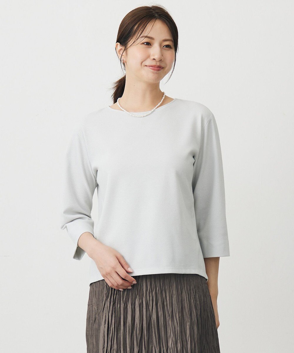 J.PRESS LADIES ラメ針抜き カットソー 
