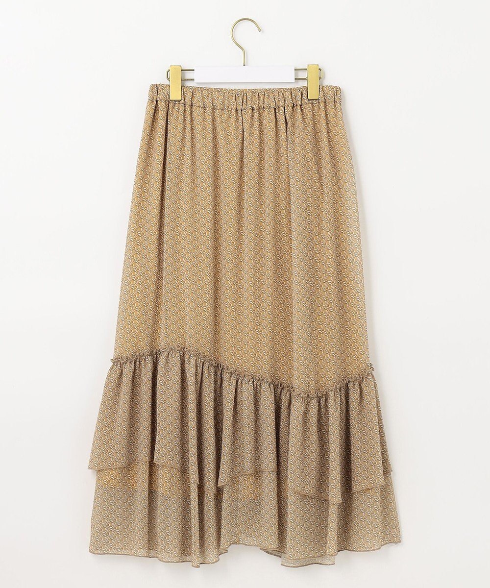 ANY SIS 【洗える】ティアードプリント スカート 