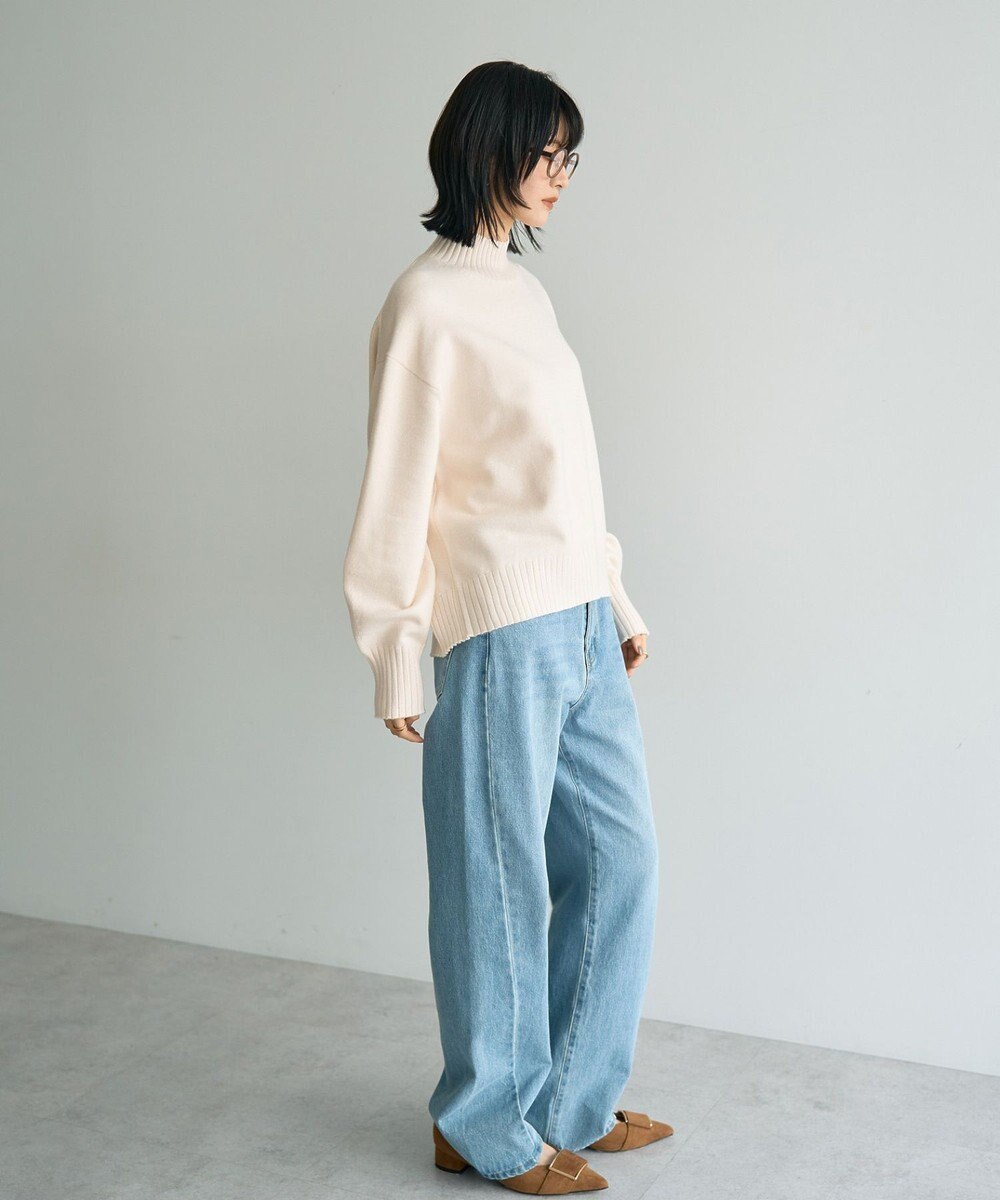 YECCA VECCA ワイドリブニット 