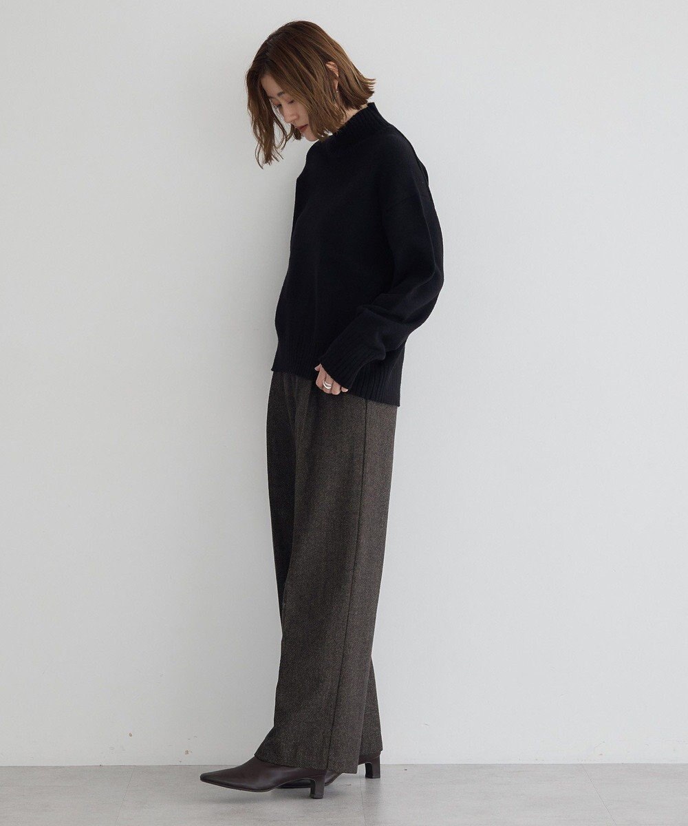 YECCA VECCA ワイドリブニット 