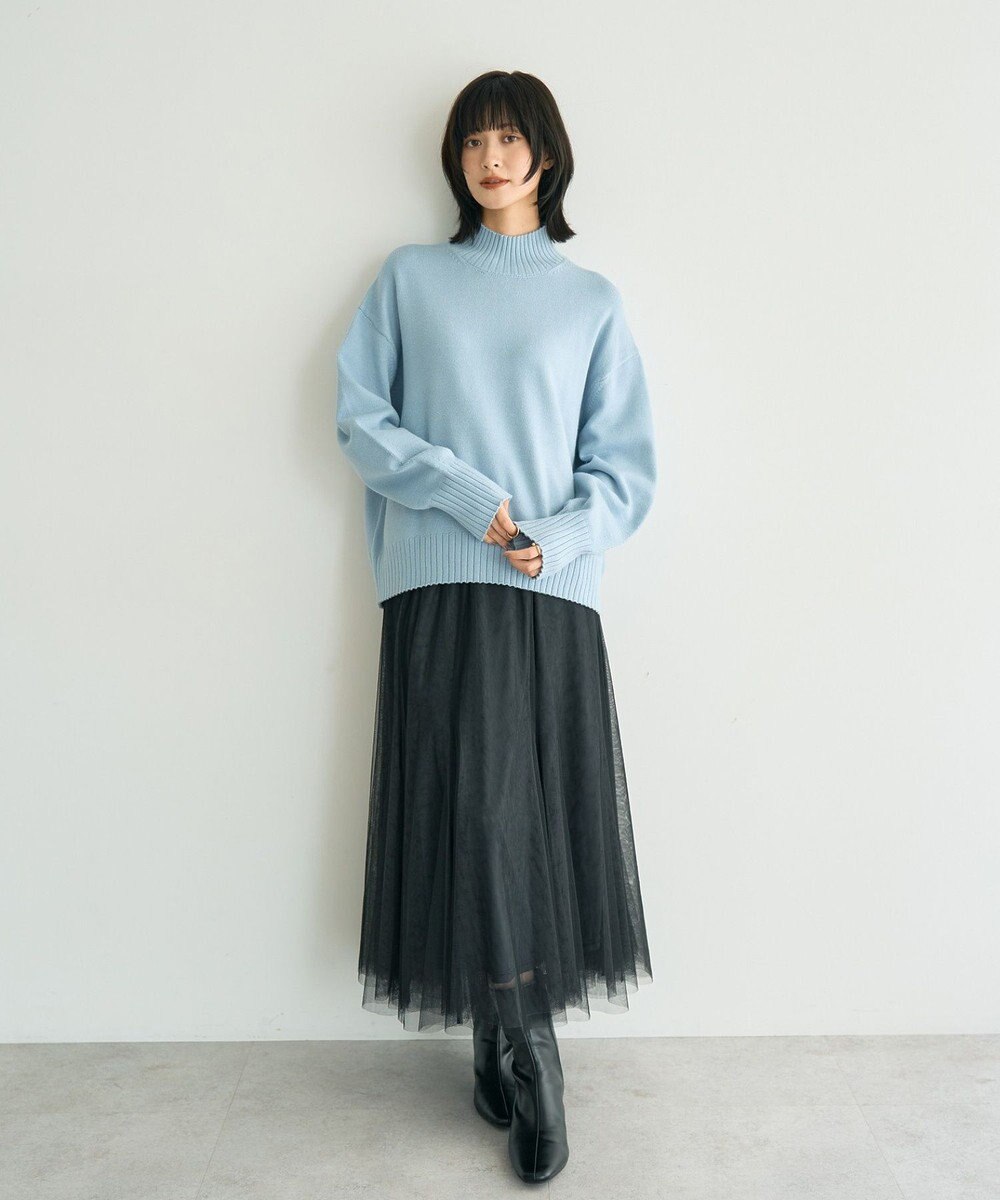 YECCA VECCA ワイドリブニット 