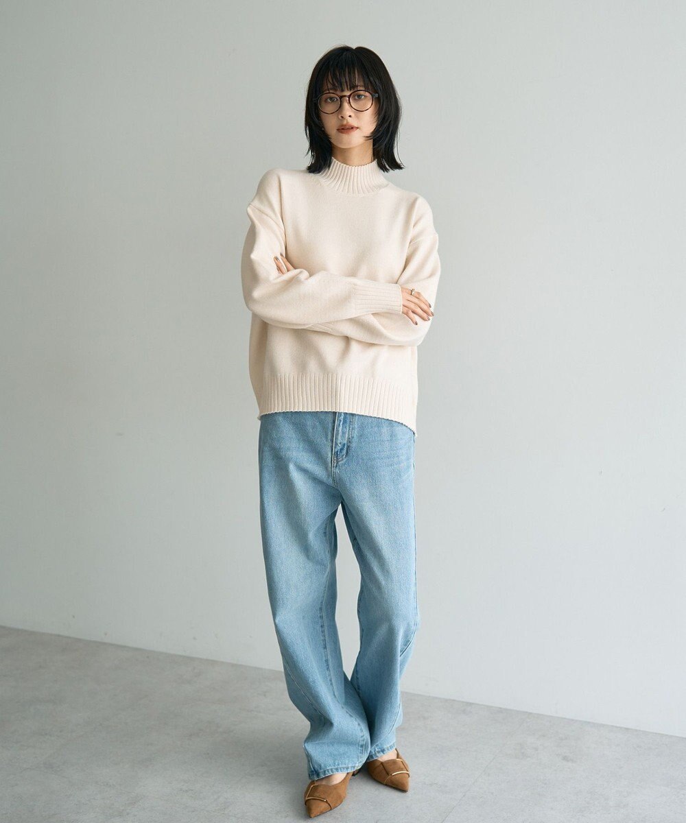 YECCA VECCA ワイドリブニット 