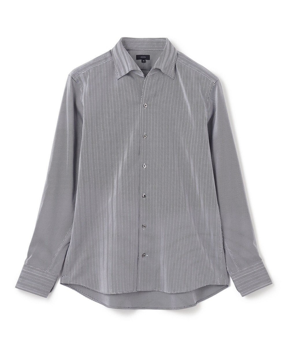 JOSEPH HOMME クレイジーツイルへリンボン　イタリアンカラーシャツ 