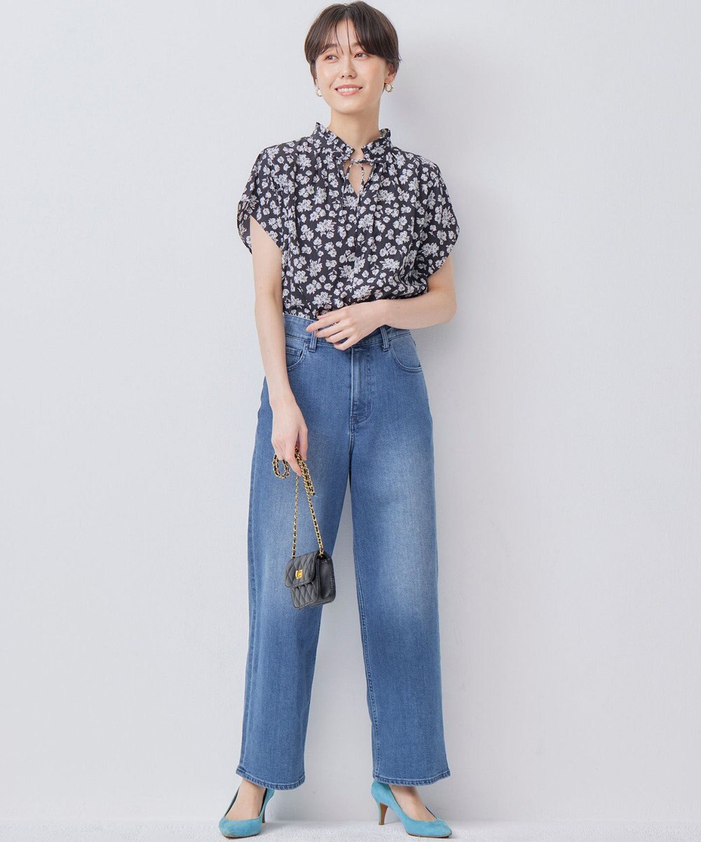 組曲 S 【前後着用可】ギャザーライトデシン ブラウス 