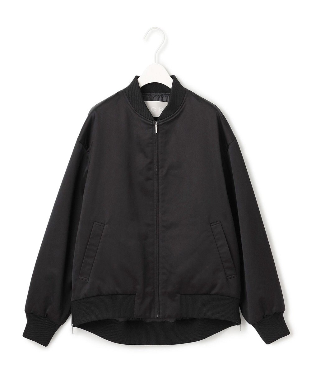 ICB 【洗える】 マットサテン MA-1ブルゾン 