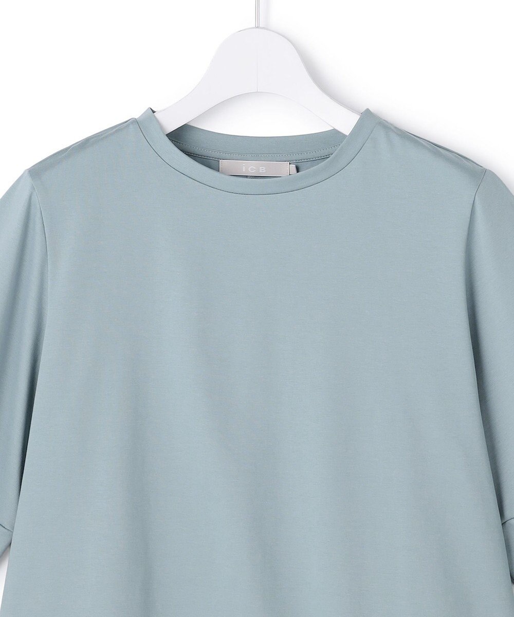 ICB L シャツジーナプレーディング ランタンスリーブカットソー 