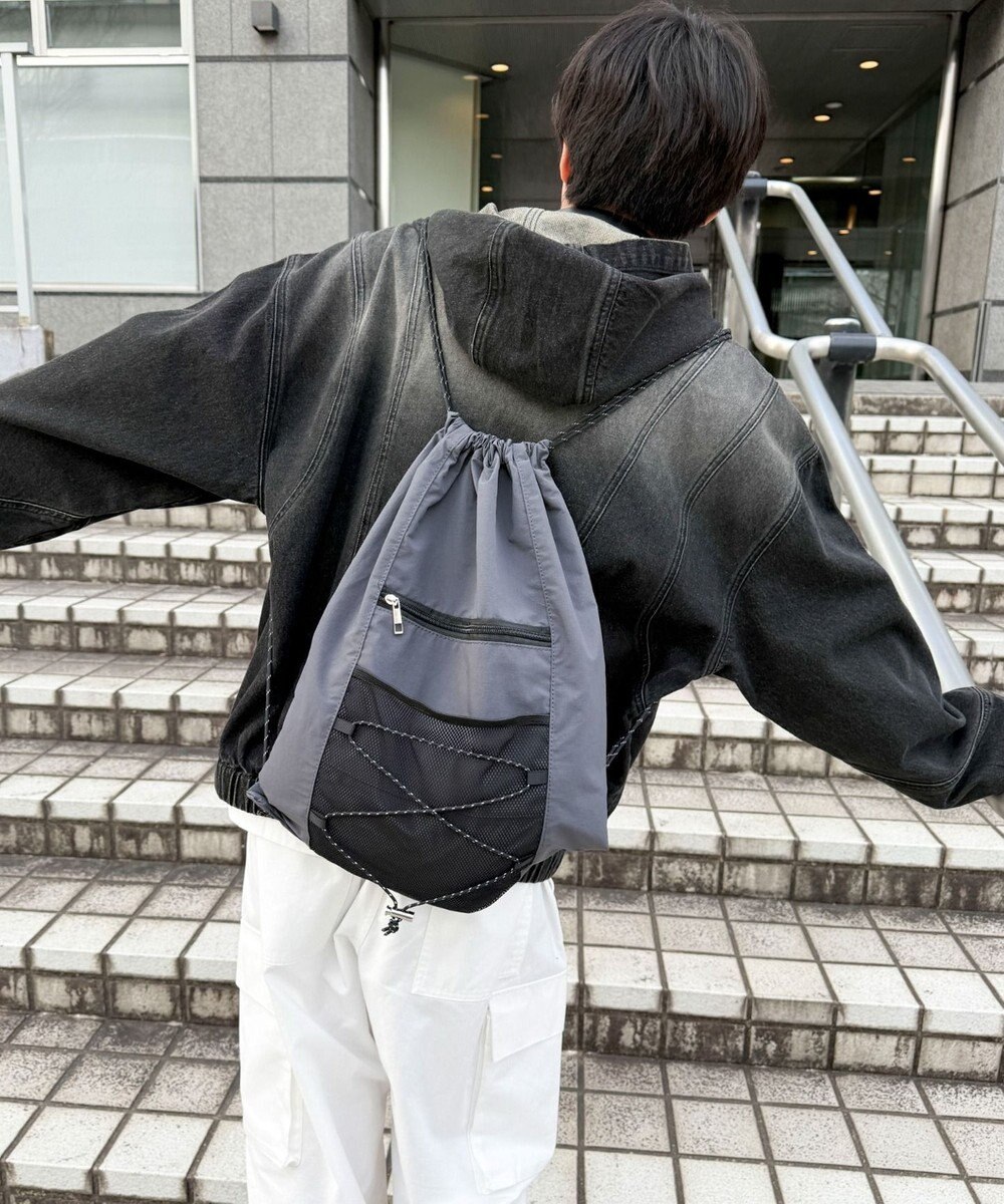 WEGO 【ユニセックス着用ITEM】コードデザインナップサック 