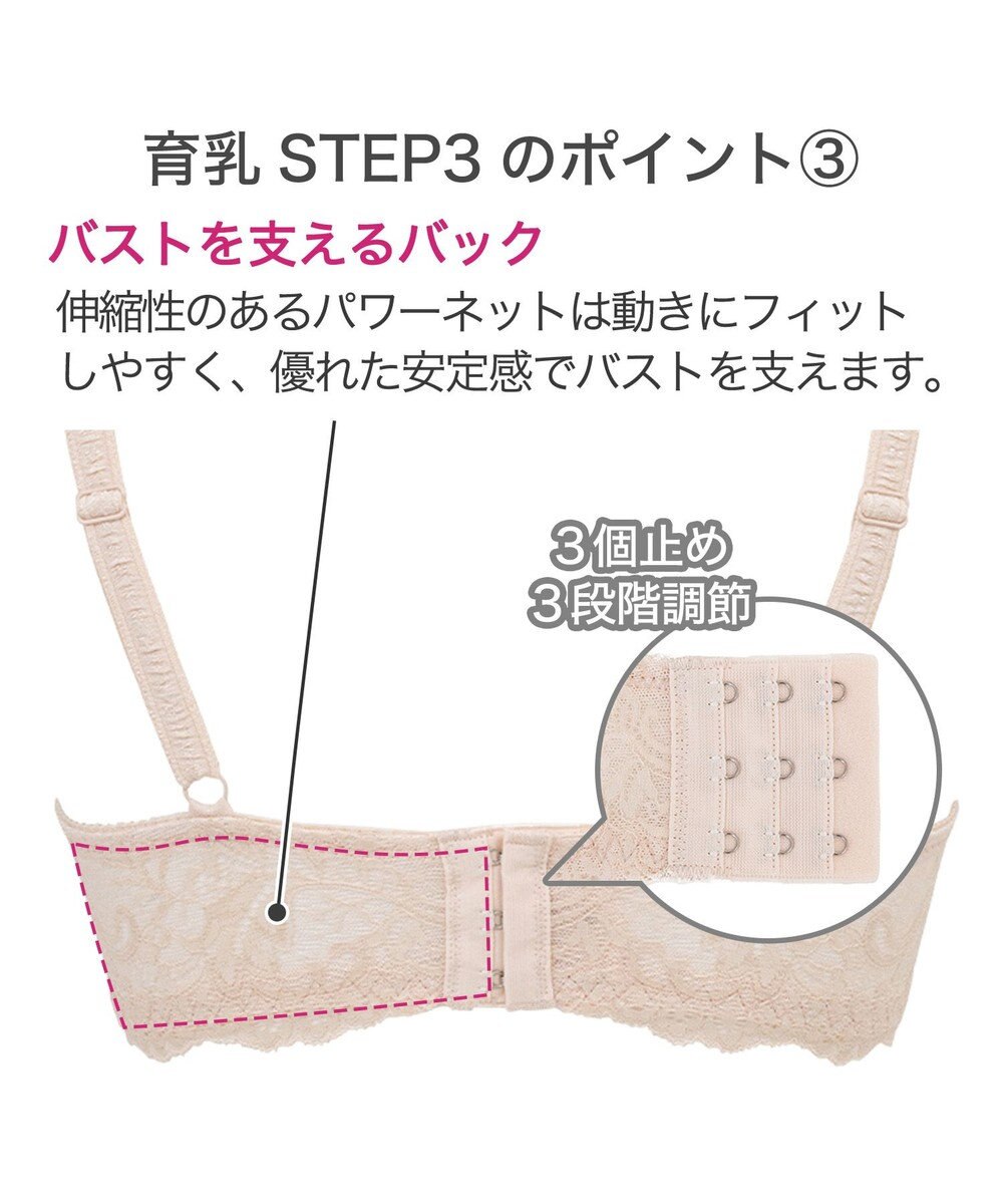 BRADELIS New York 【BRADELIS New York / 育乳STEP3 持ち上げる】ヴィオラステップ3ブラ23A1 美胸 谷間メイクする補正ブラ 