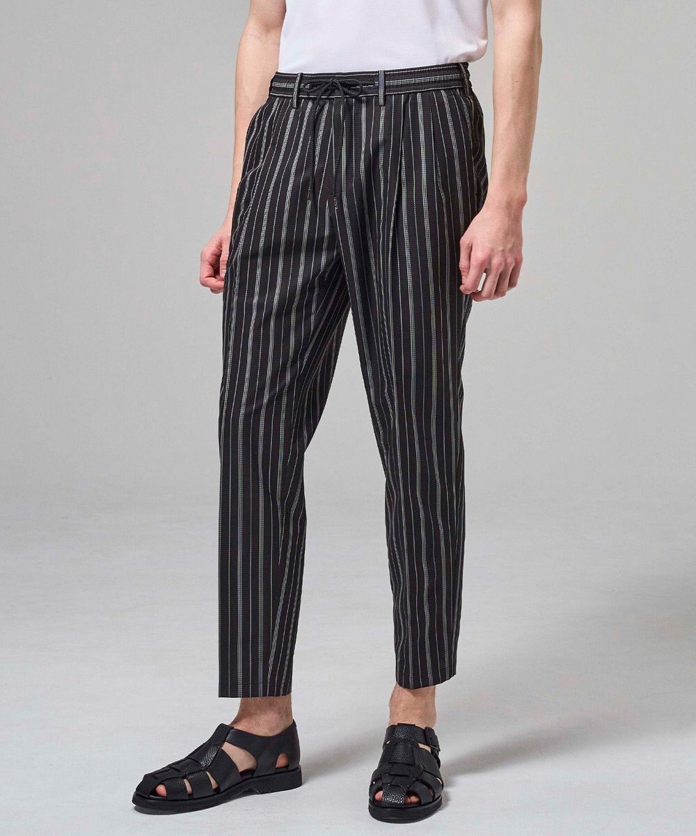 JOSEPH HOMME 【新素材】ドットエアーリバーシブル ドロスト付タック入りテーパードパンツ / PEGG TUCK 