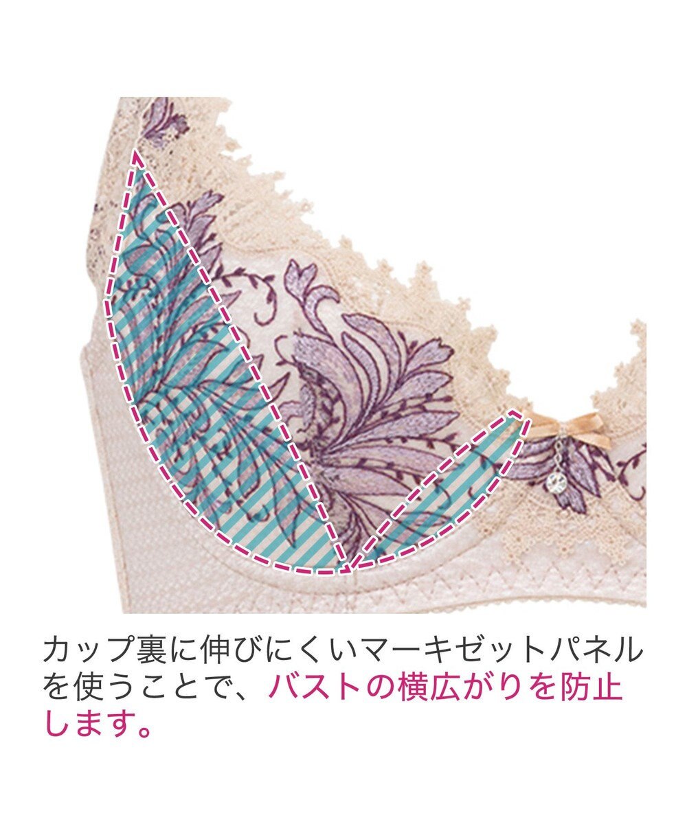 BRADELIS New York 【BRADELIS New York / 育乳STEP3 持ち上げる】ヴィオラステップ3ブラ23A1 美胸 谷間メイクする補正ブラ 