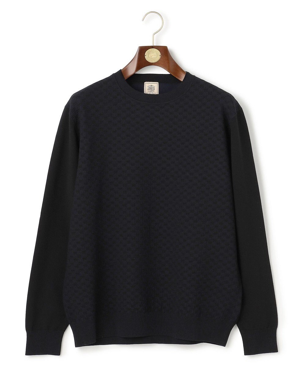 J.PRESS MEN 軽やかに着映える上質ベーシック【ストレッチ / イージーケア】【FLEX YARN】クルーネック ニット 