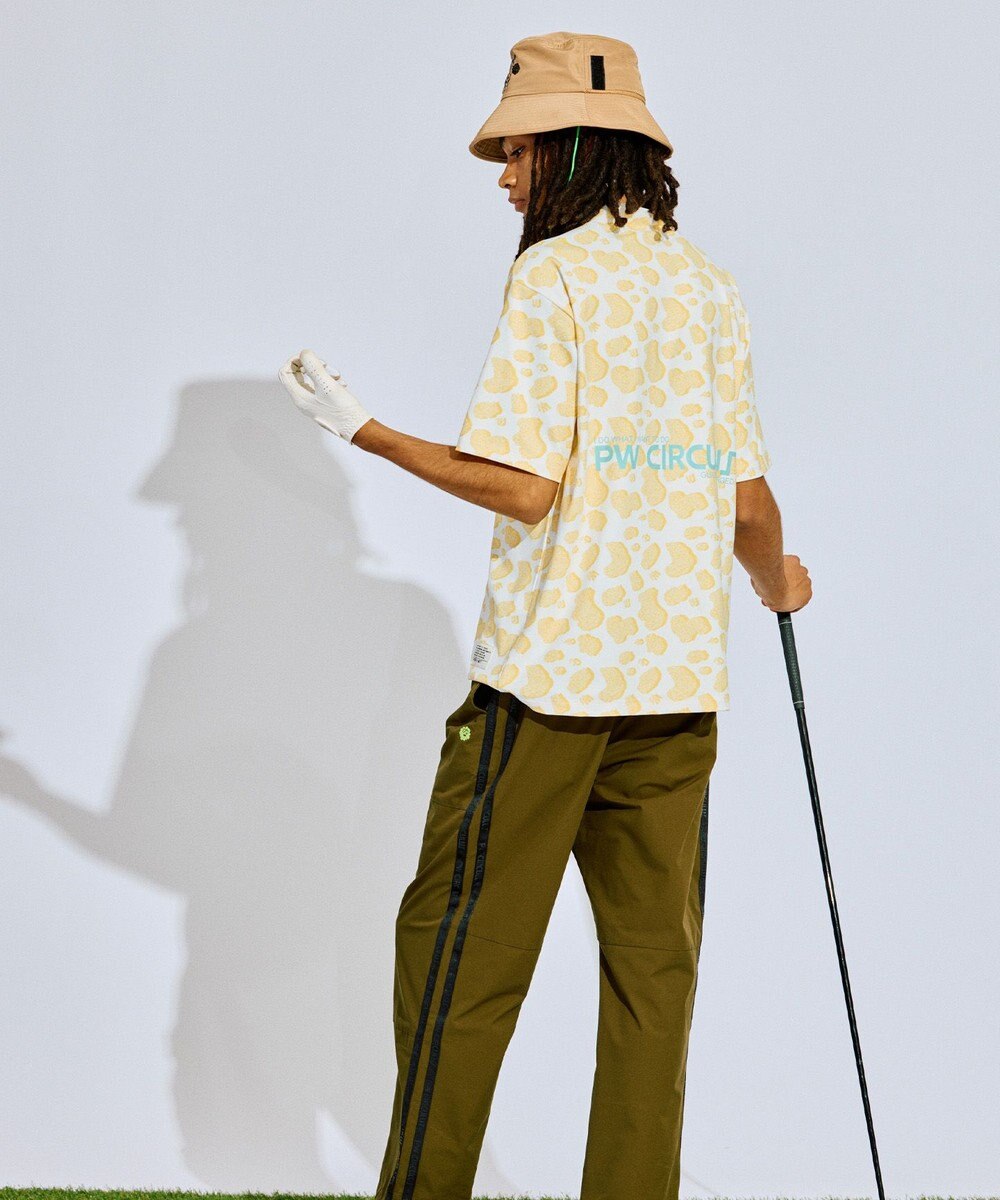 PW CIRCULUS 【UV遮蔽率99.5%  UVカット/速乾/ストレッチ】【MEN】アニマルドットポケットモックT ゴルフ 