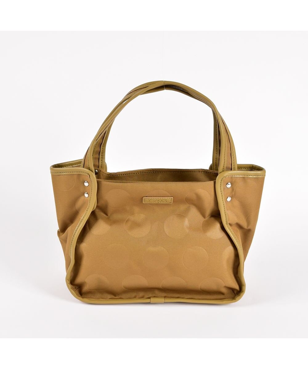 Y'SACCS ヒートエンボス ポルカドットトート Sサイズ 