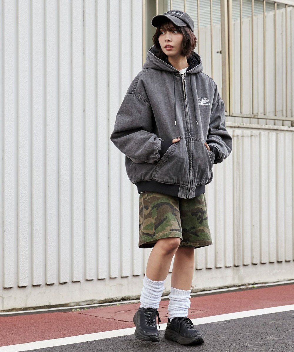 WEGO 【ユニセックス着用ITEM】ワーカーズボアフードブルゾン 