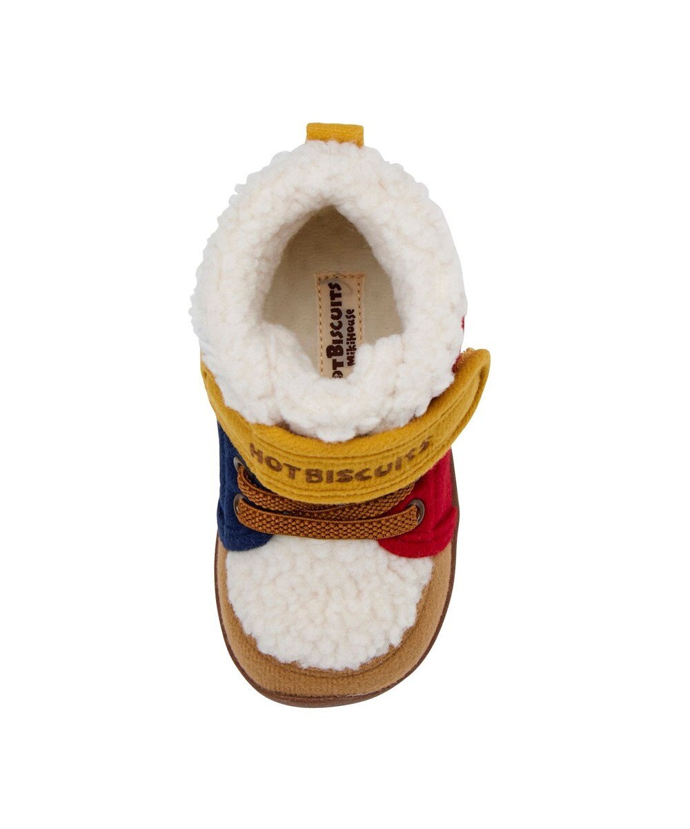 MIKI HOUSE HOT BISCUITS 【14-16cm】 かかと顔ドン あったかボア付き セカンドシューズ 