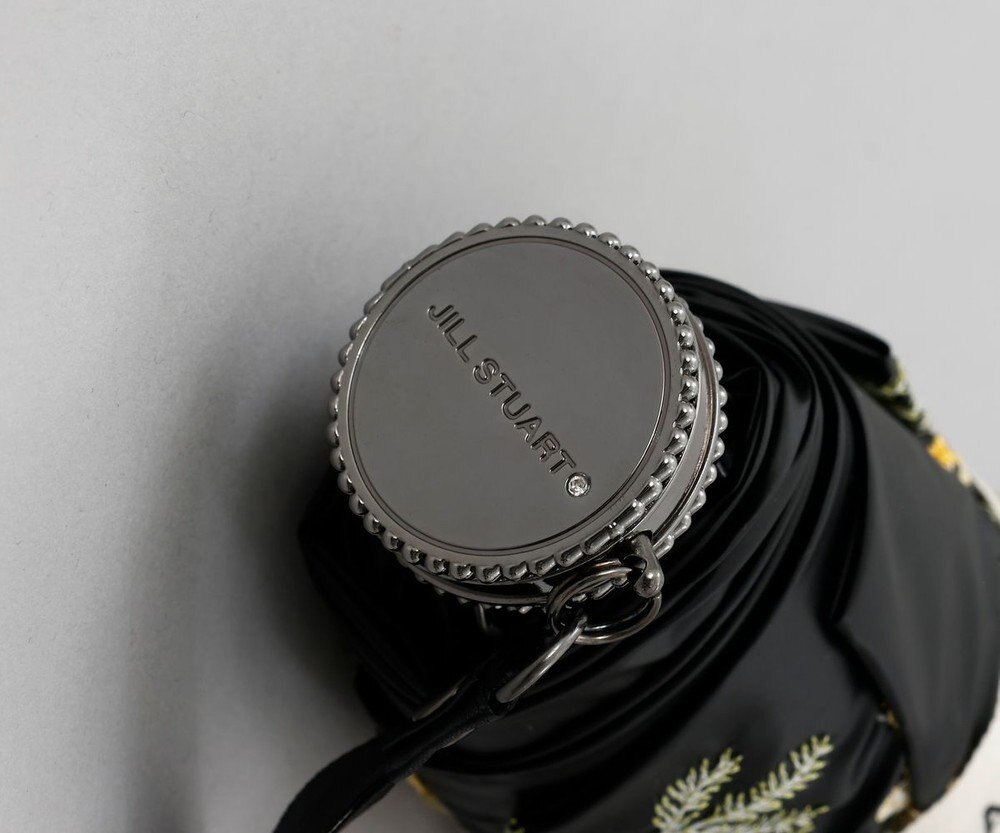 AURORA JILL STUART（ジル スチュアート）ミモザ刺しゅう晴雨兼用傘(折りたたみ傘) 