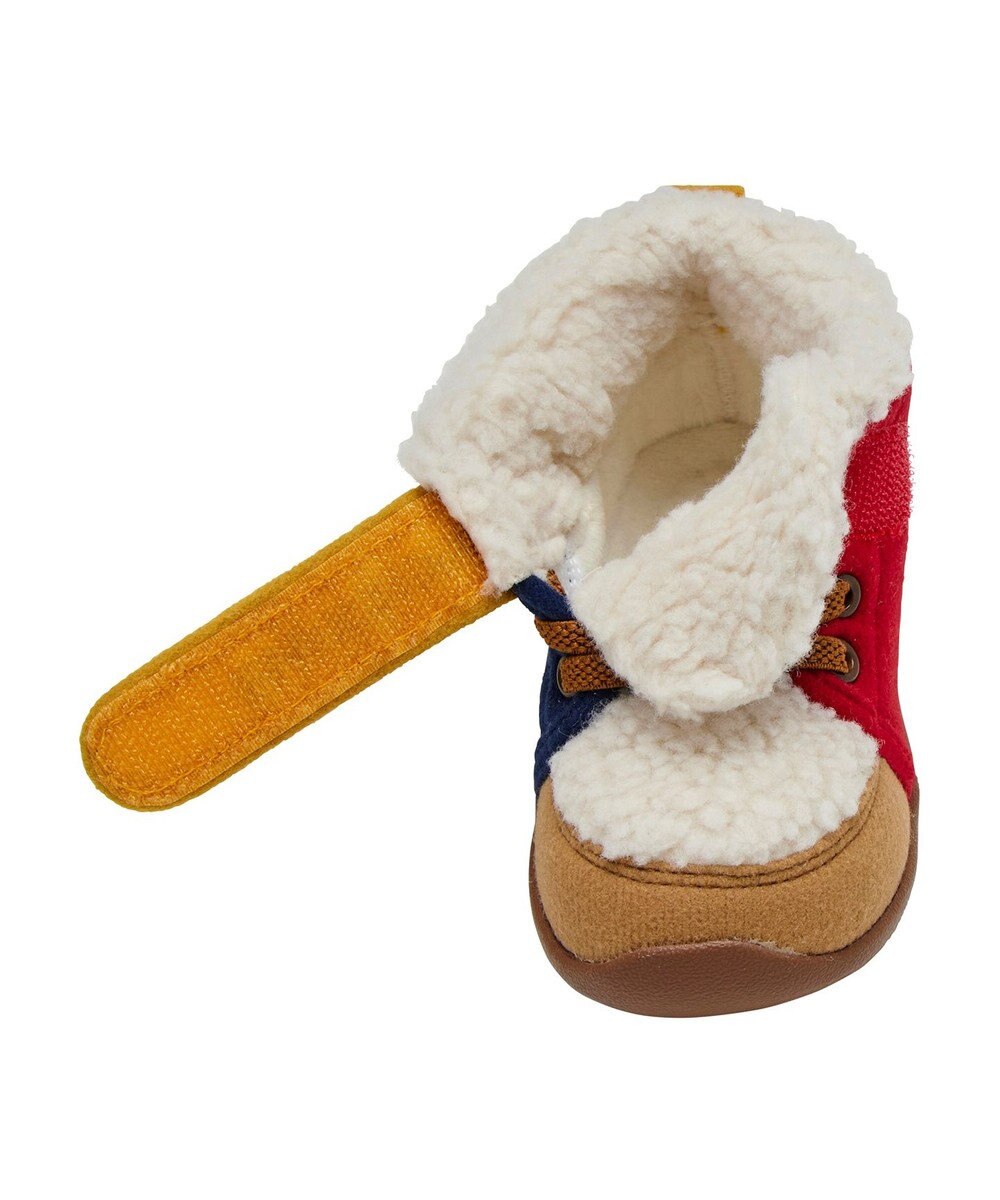 MIKI HOUSE HOT BISCUITS 【14-16cm】 かかと顔ドン あったかボア付き セカンドシューズ 