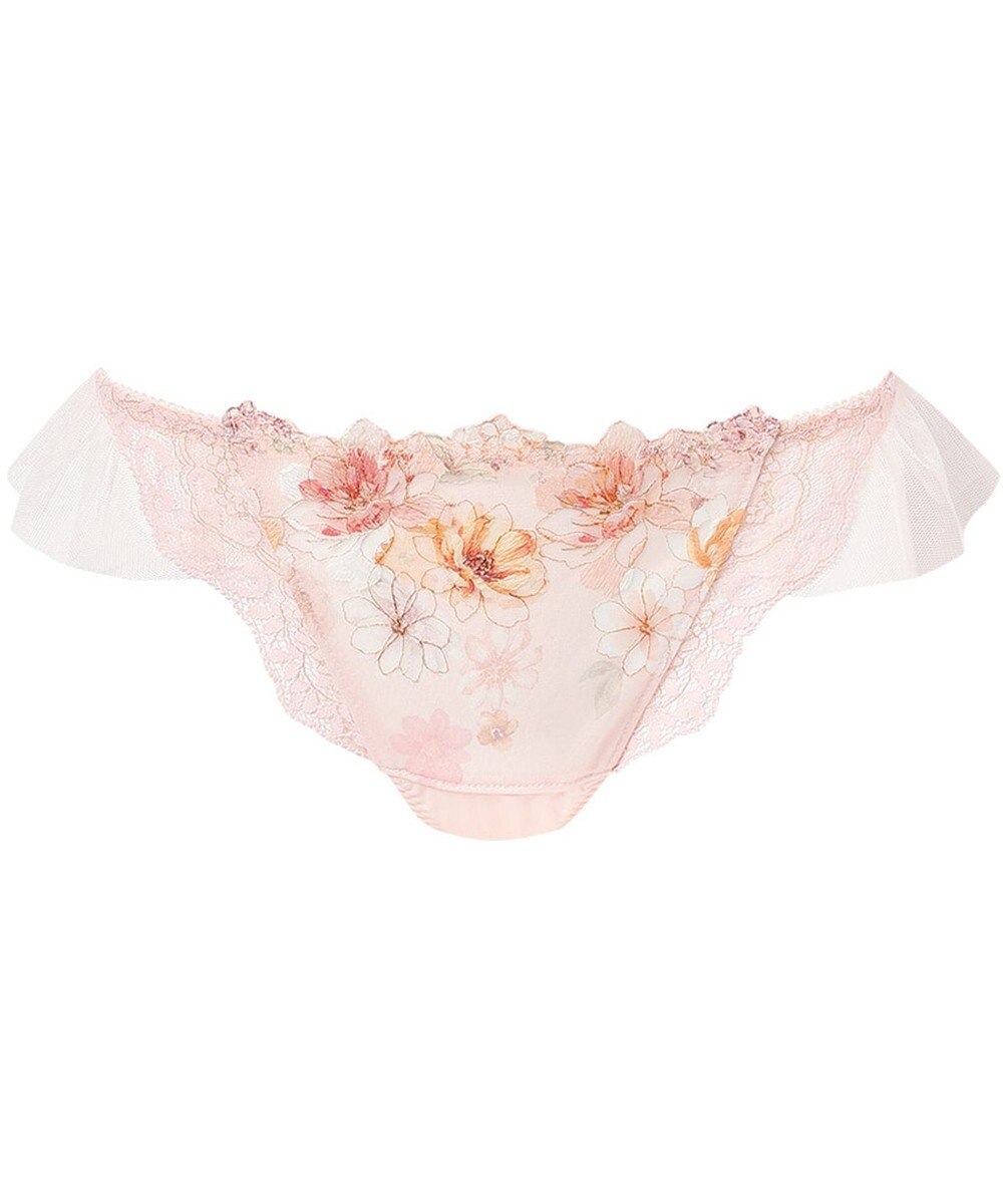 WACOAL Ｔバック ショーツ 【リボンブラ 脇すっきり】 BXB443とペア はきこみ丈あさめ ソング レディース PXB443 /ワコール 