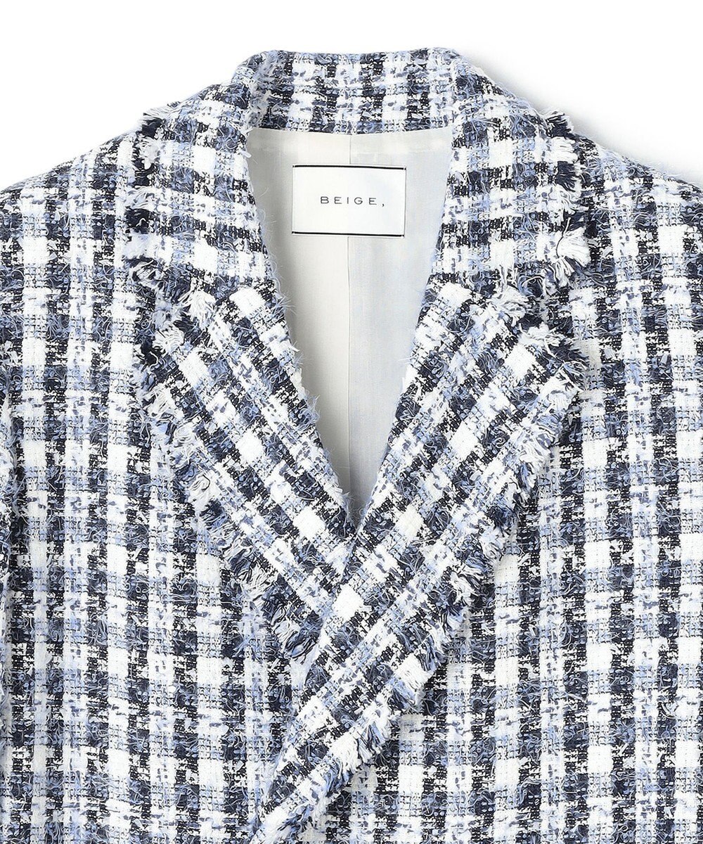 BEIGE， BERYL / ファンシーツイードダブルジャケット 